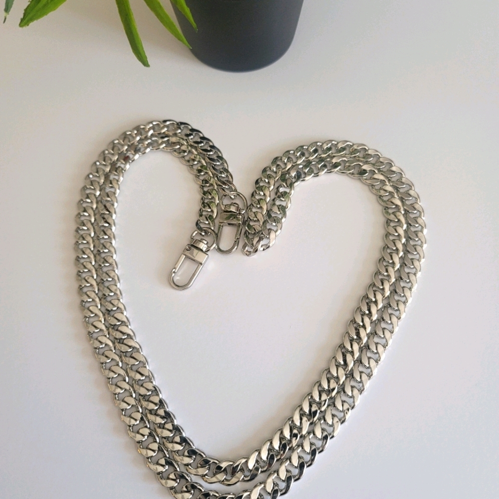 Silver Chain Purse Strap